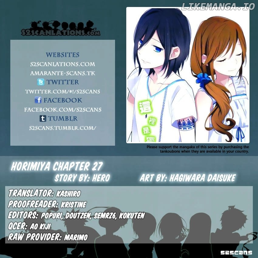 Horimiya, Chapter 27 image 01